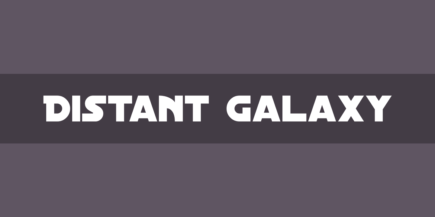 Font Distant Galaxy